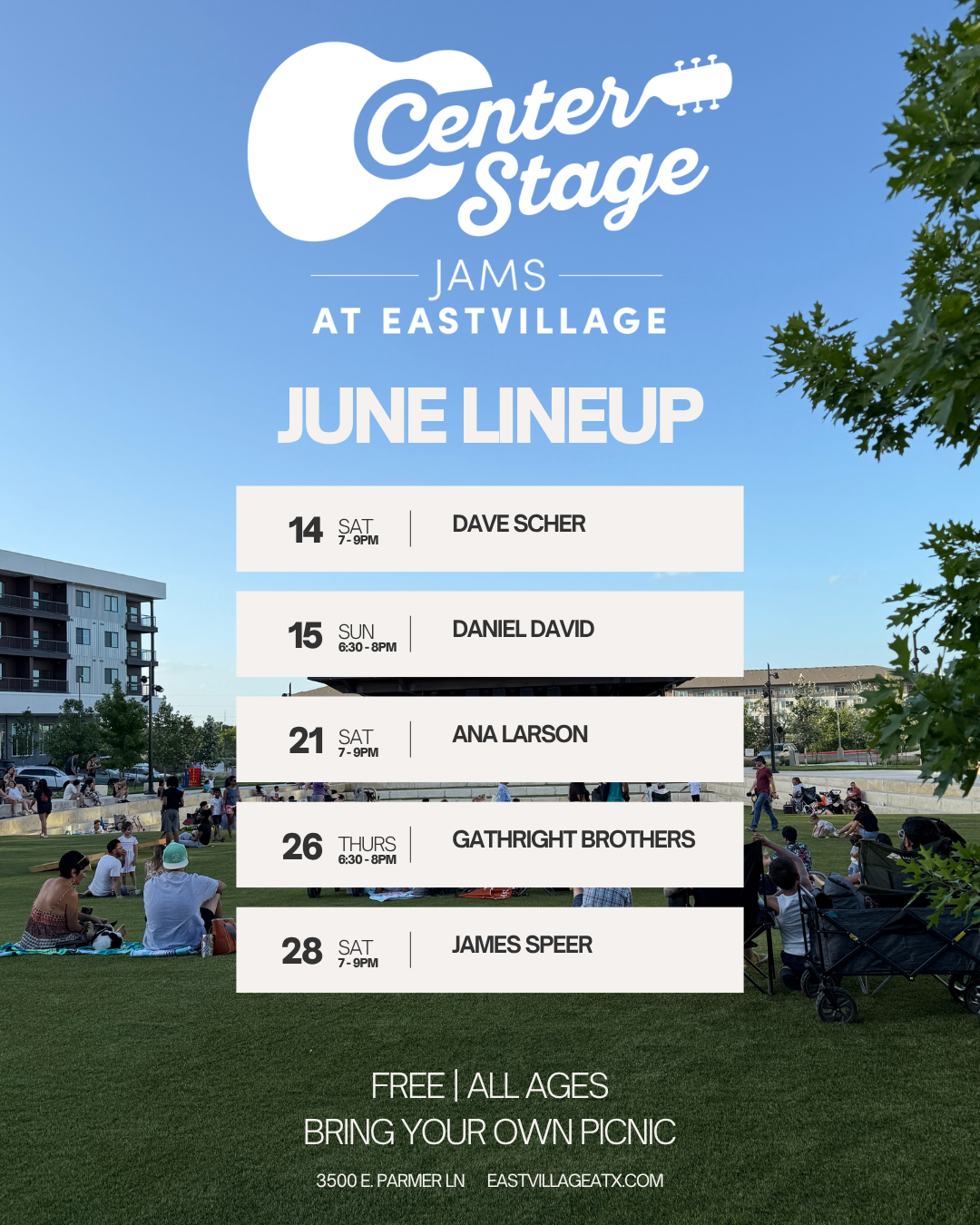 JUNE LINEUP JUNE LINEUP