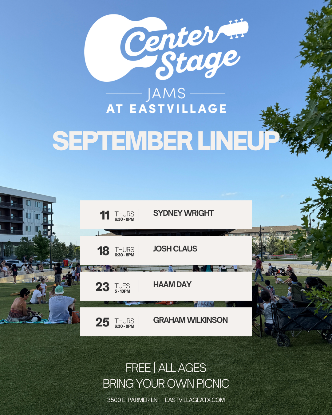 Sept music lineup